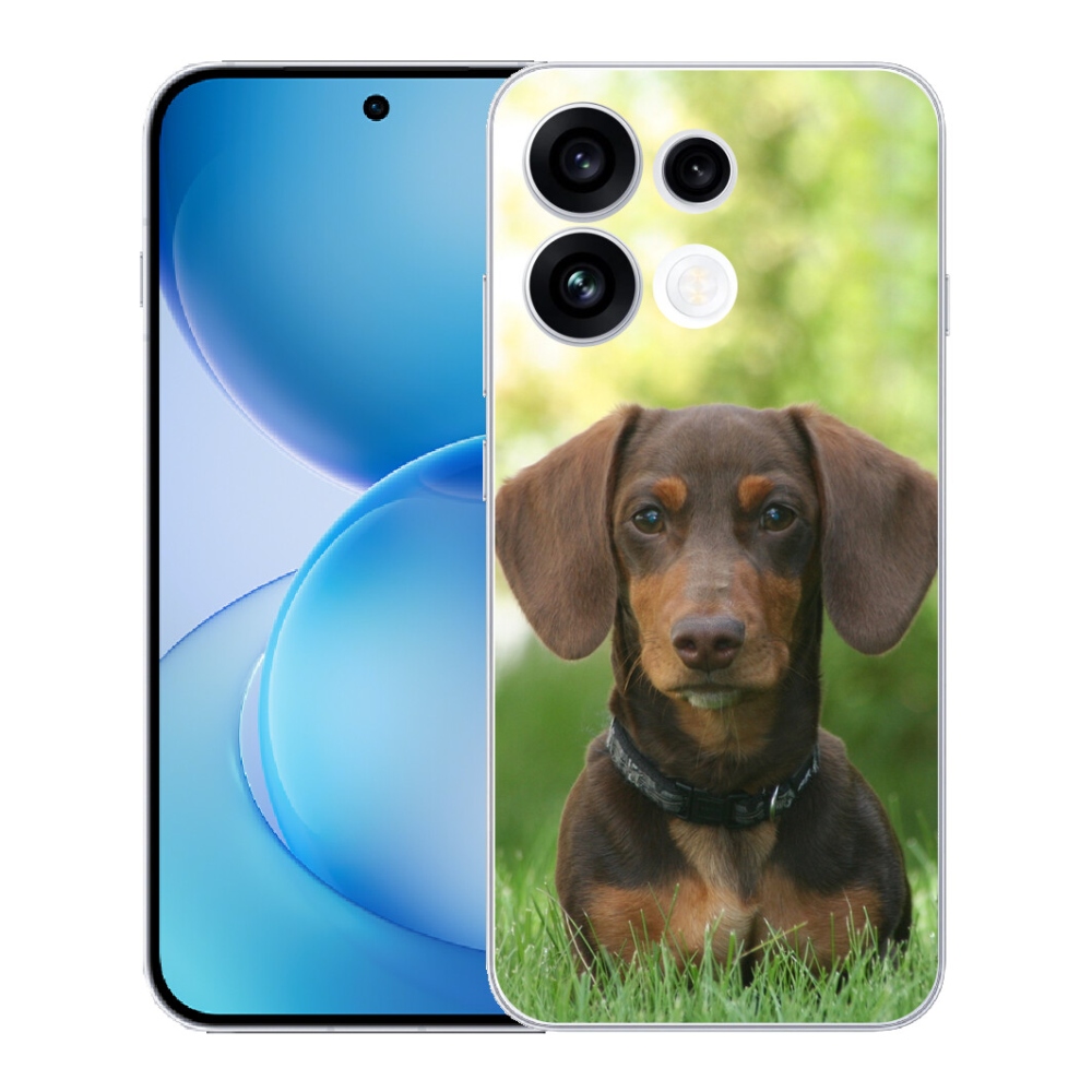 Gélový kryt mmCase na Oppo Reno 16 FS 5G - hnedý jazvečík