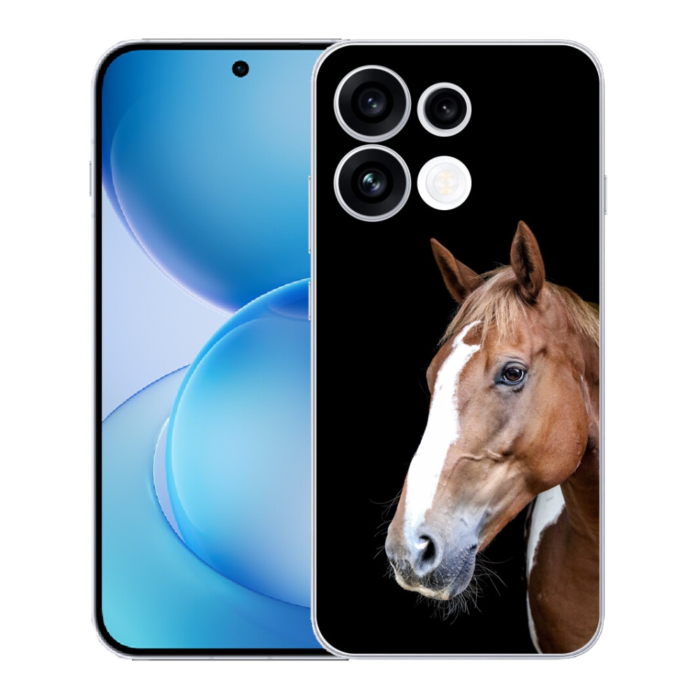 Gélový kryt mmCase na Oppo Reno 16 FS 5G - hnedý kôň 3