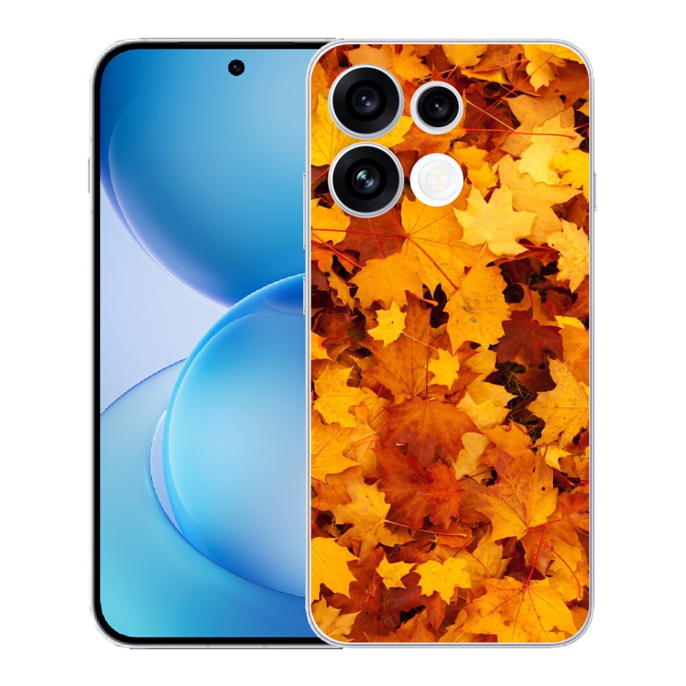 Gélový kryt mmCase na Oppo Reno 16 FS 5G - javorové listy