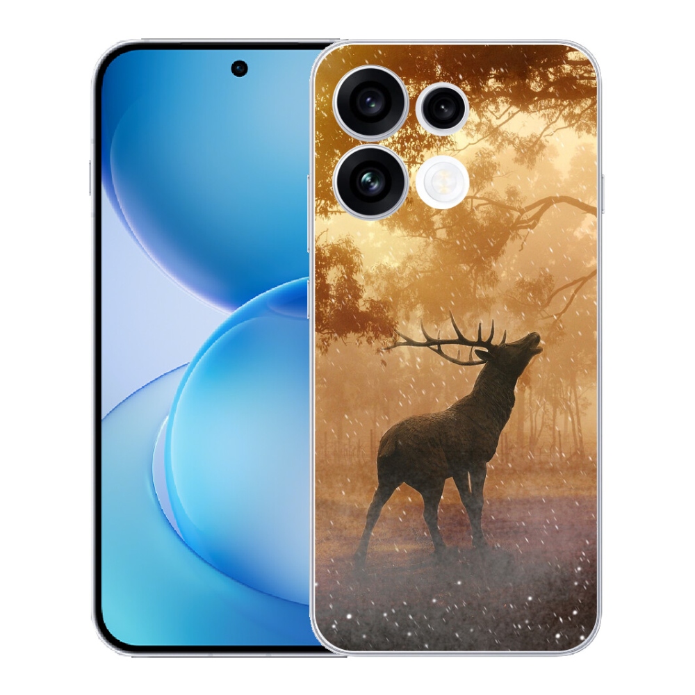 Gélový kryt mmCase na Oppo Reno 16 FS 5G - jeleň v ruji