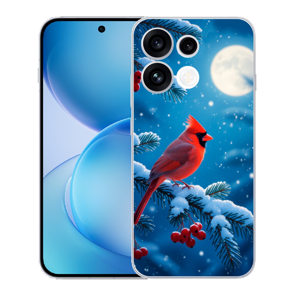 Gélový kryt mmCase na Oppo Reno 16 FS 5G - kardinál červený