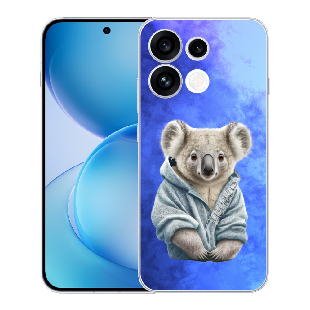 Gélový kryt mmCase na Oppo Reno 16 FS 5G - koala vo svetri