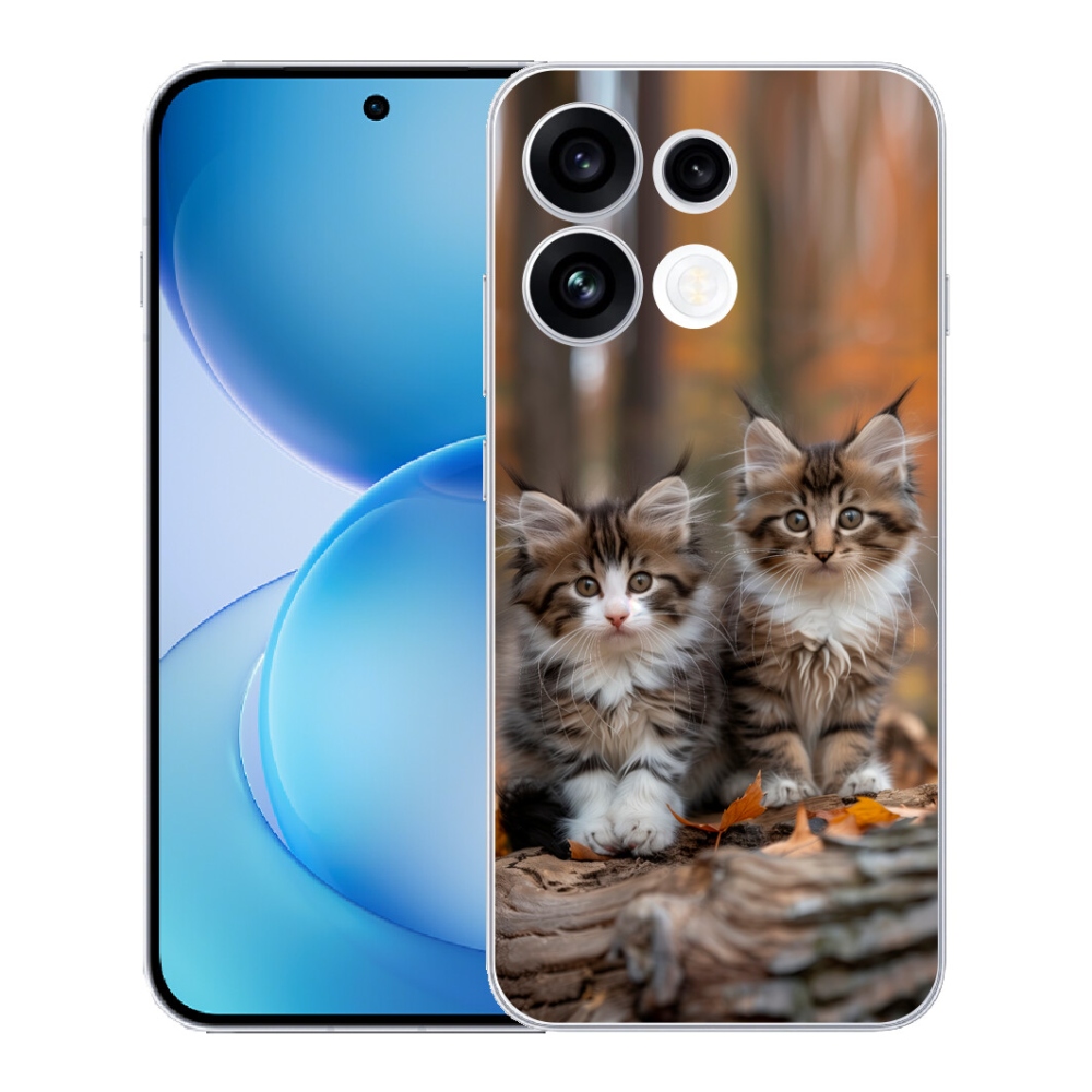 Gélový kryt mmCase na Oppo Reno 16 FS 5G - mačacie duo 3