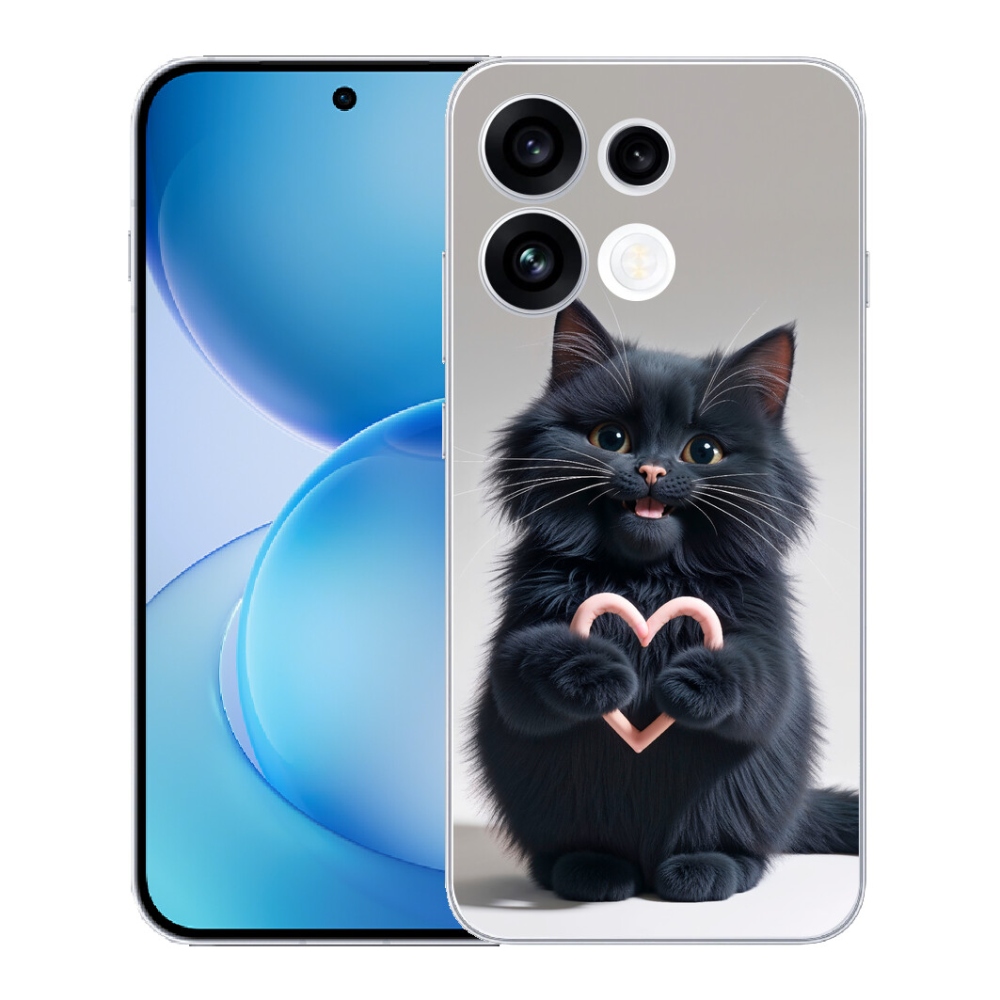 Gélový kryt mmCase na Oppo Reno 16 FS 5G - mačacia láska 3