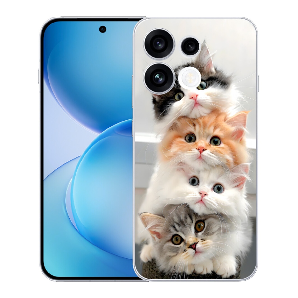 Gélový kryt mmCase na Oppo Reno 16 FS 5G - mačacia partia