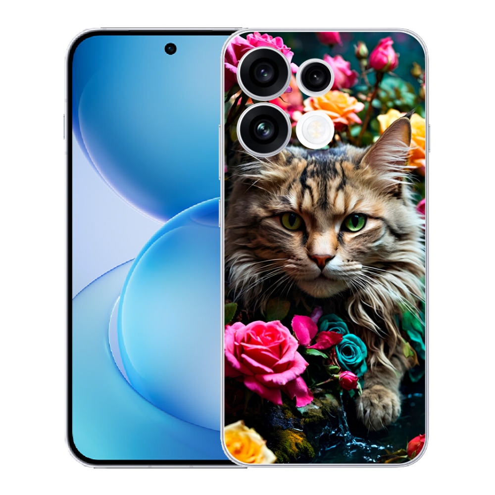 Gélový kryt mmCase na Oppo Reno 16 FS 5G - mačacie pohľad 2