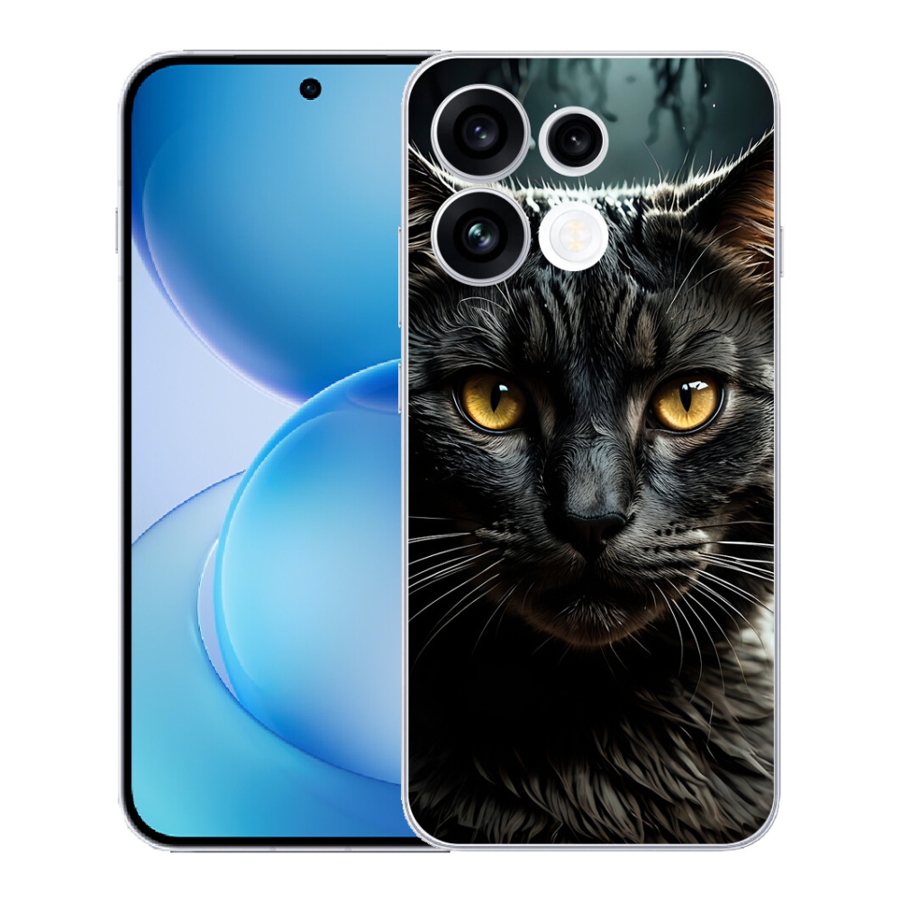 Gélový kryt mmCase na Oppo Reno 16 FS 5G - mačacie pohľad 3