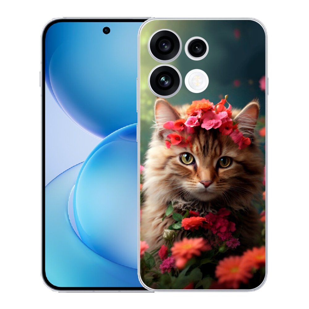 Gélový kryt mmCase na Oppo Reno 16 FS 5G - mačacia princezná