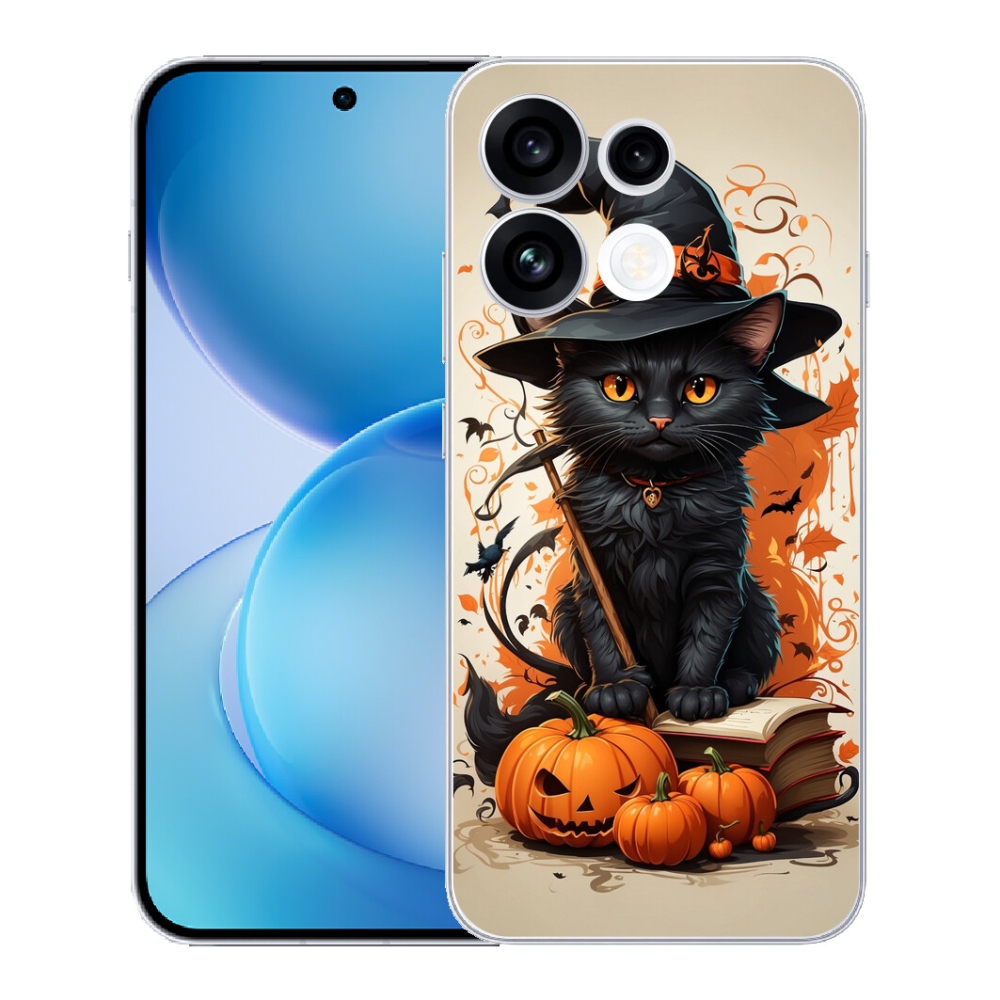 Gélový kryt mmCase na Oppo Reno 16 FS 5G - kocúr čarodejník