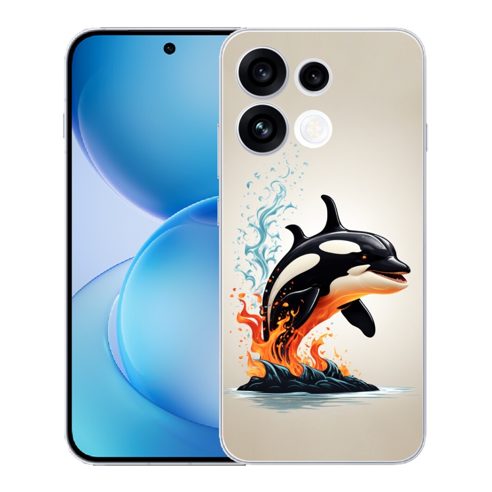 Gélový kryt mmCase na Oppo Reno 16 FS 5G - kosatka