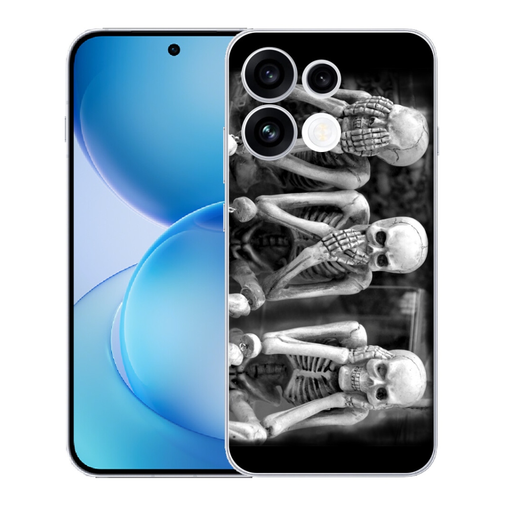Gélový kryt mmCase na Oppo Reno 16 FS 5G - kostlivci