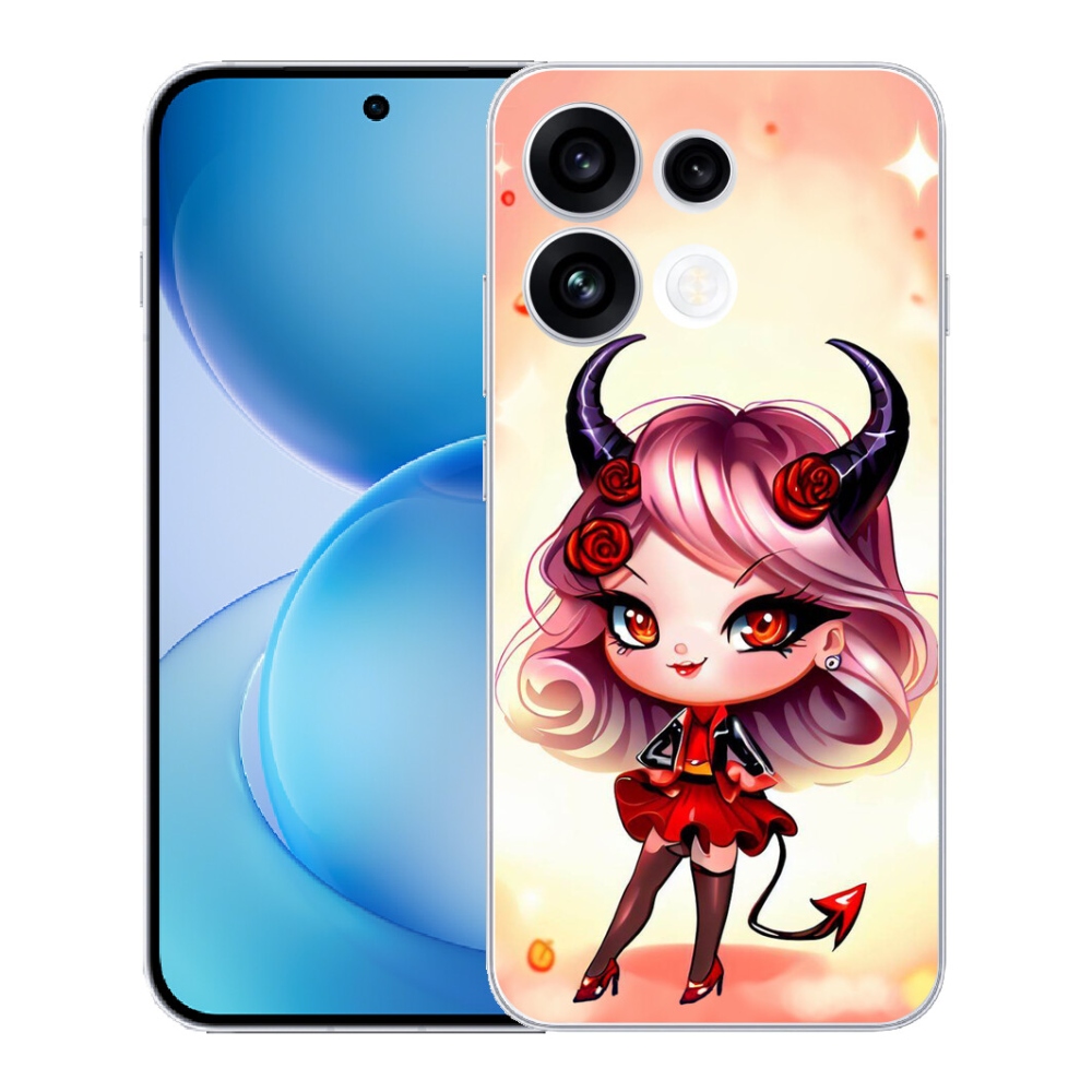 Gélový kryt mmCase na Oppo Reno 16 FS 5G - kreslená čertica