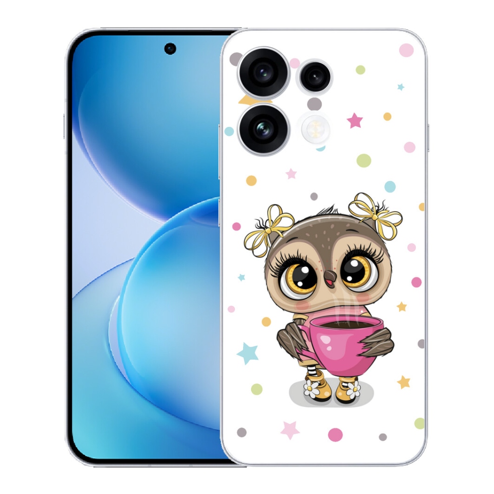Gélový kryt mmCase na Oppo Reno 16 FS 5G - kreslená sovička
