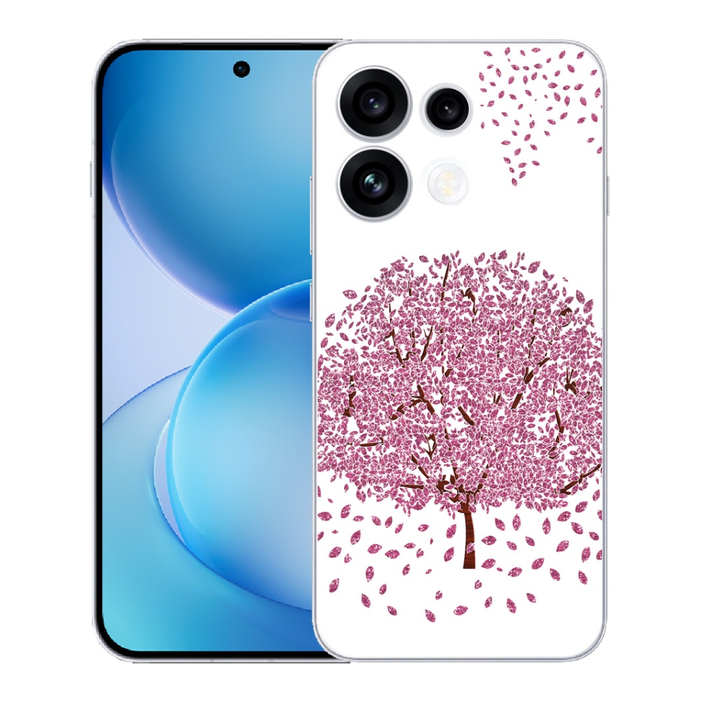 Gélový kryt mmCase na Oppo Reno 16 FS 5G - kreslený strom s listami
