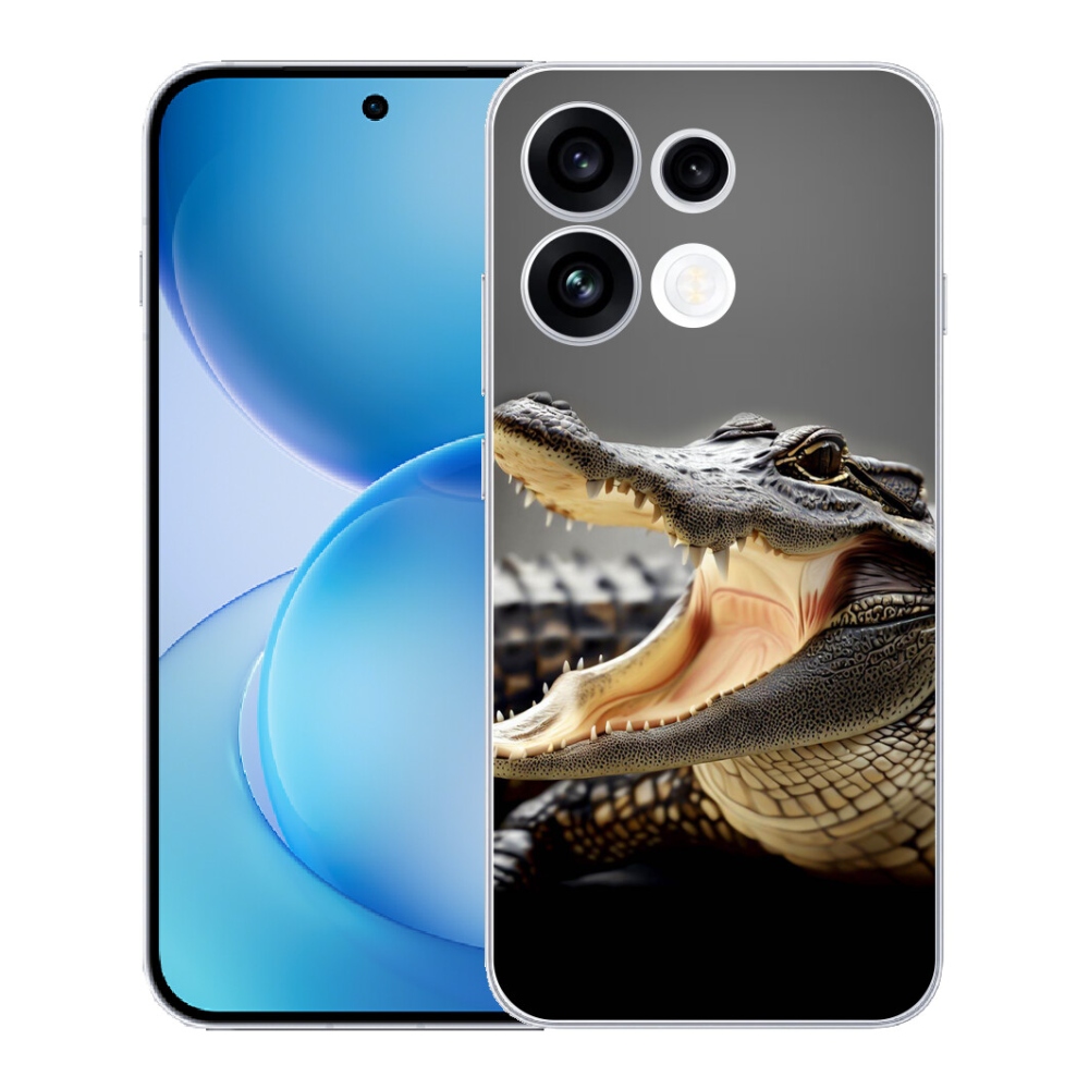 Gélový kryt mmCase na Oppo Reno 16 FS 5G - krokodíl