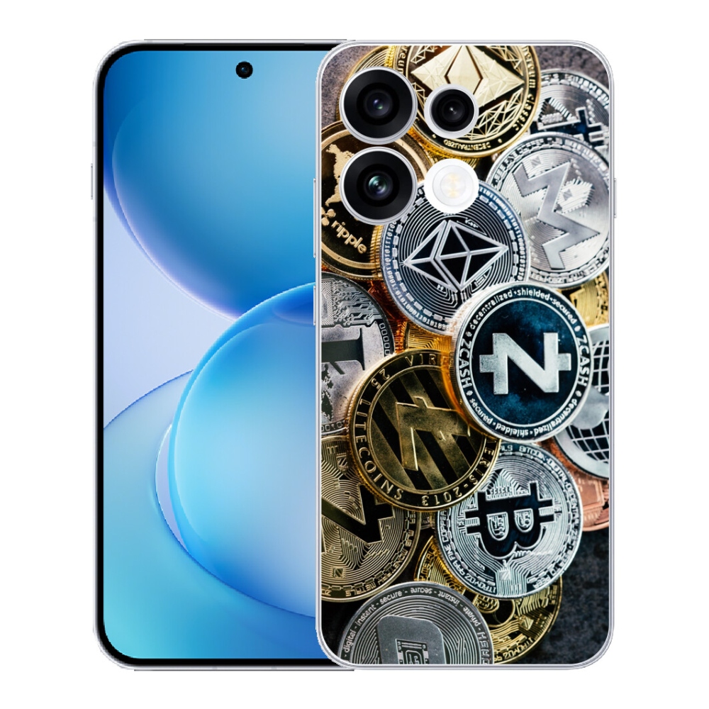 Gélový kryt mmCase na Oppo Reno 16 FS 5G - kryptomeny