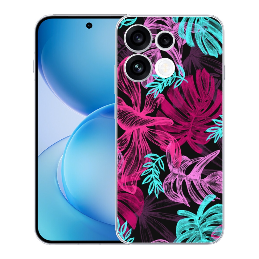 Gélový kryt mmCase na Oppo Reno 16 FS 5G - kvety 1