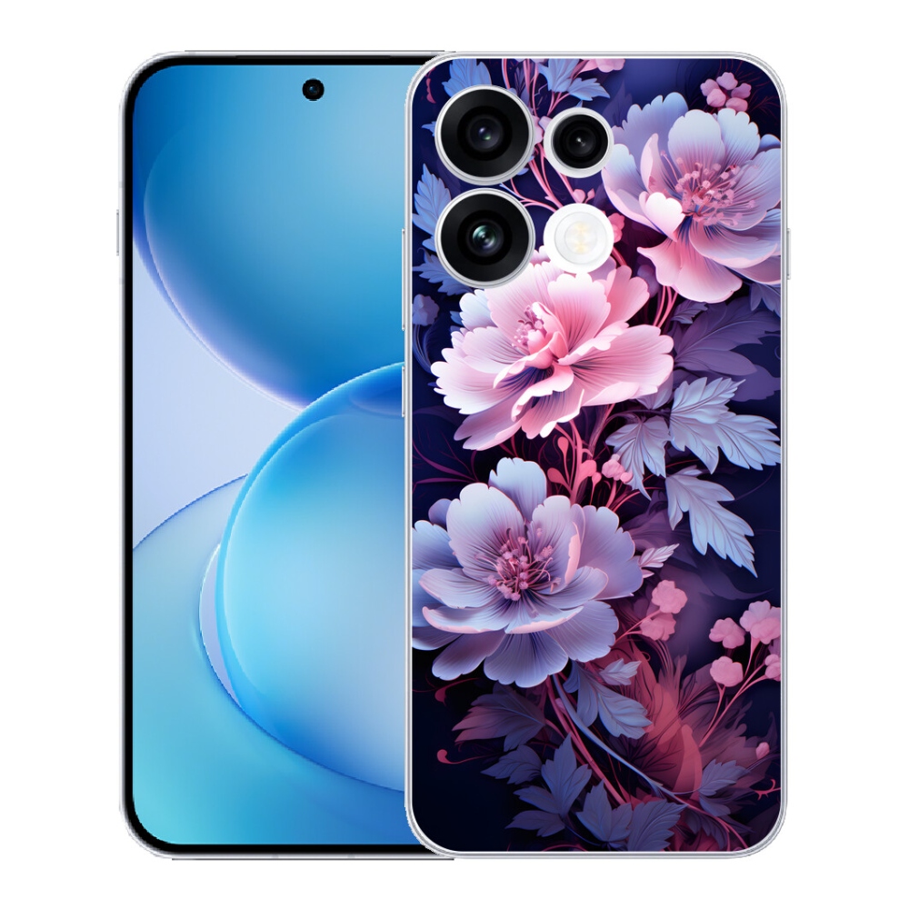Gélový kryt mmCase na Oppo Reno 16 FS 5G - kvety 11