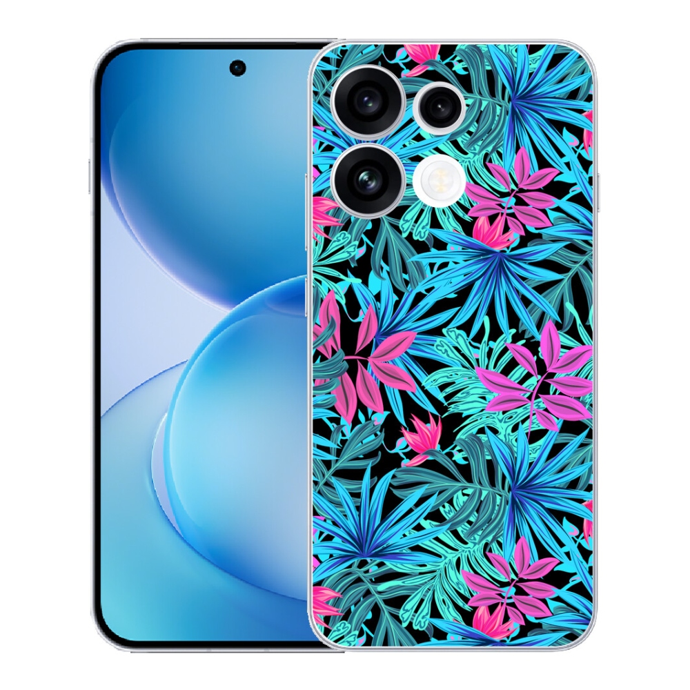 Gélový kryt mmCase na Oppo Reno 16 FS 5G - kvety 3