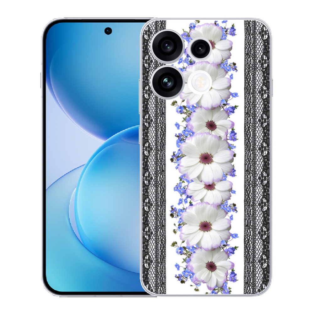Gélový kryt mmCase na Oppo Reno 16 FS 5G - kvety 8