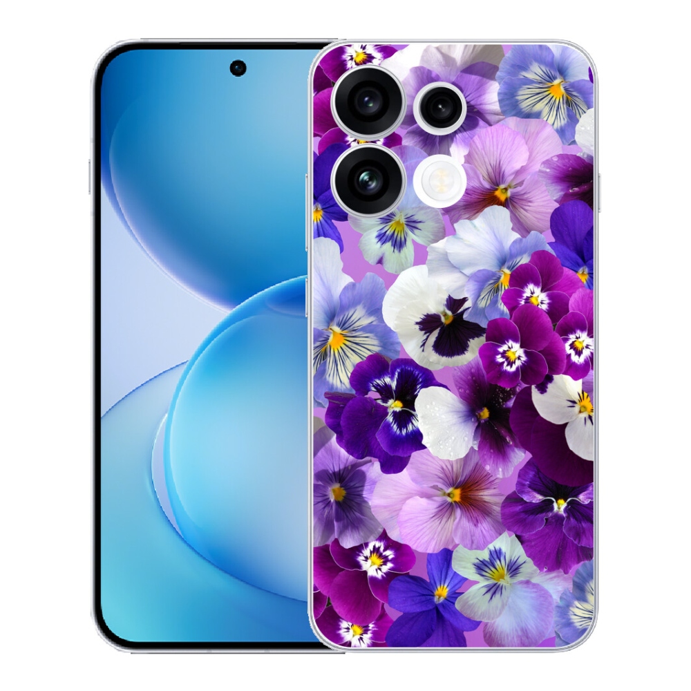 Gélový kryt mmCase na Oppo Reno 16 FS 5G - kvety 9