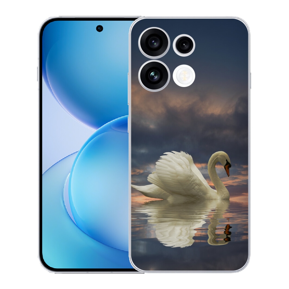 Gélový kryt mmCase na Oppo Reno 16 FS 5G - labuť