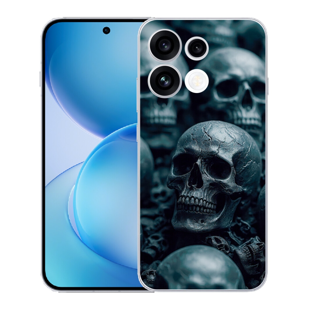Gélový kryt mmCase na Oppo Reno 16 FS 5G - lebka 2