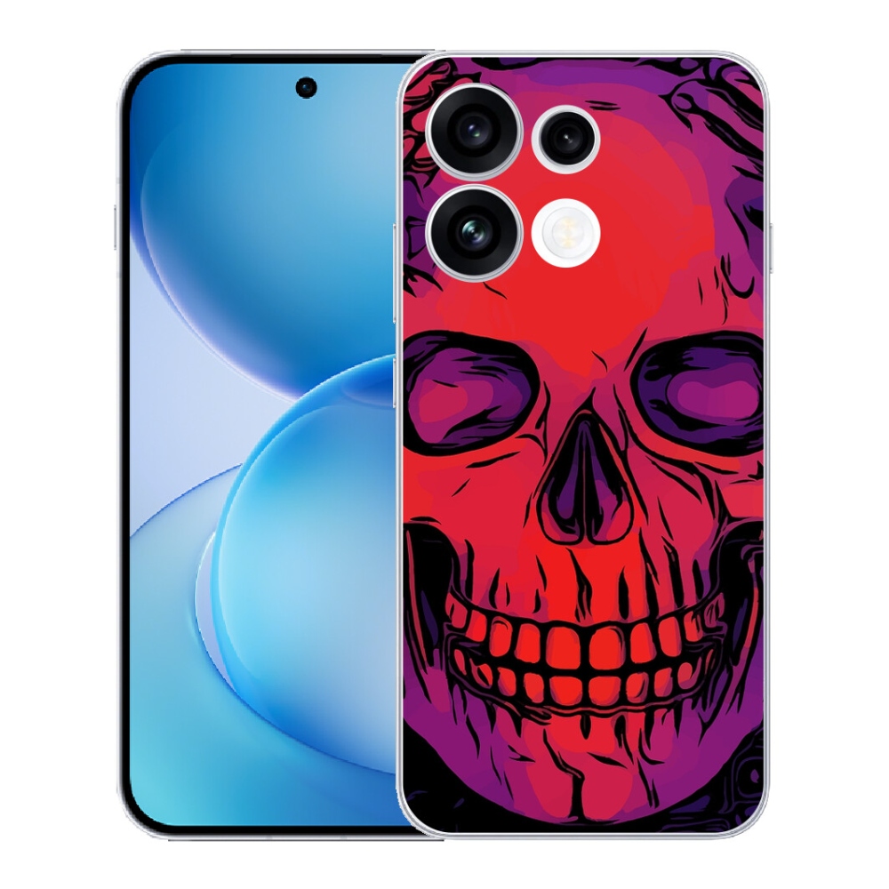 Gélový kryt mmCase na Oppo Reno 16 FS 5G - lebka