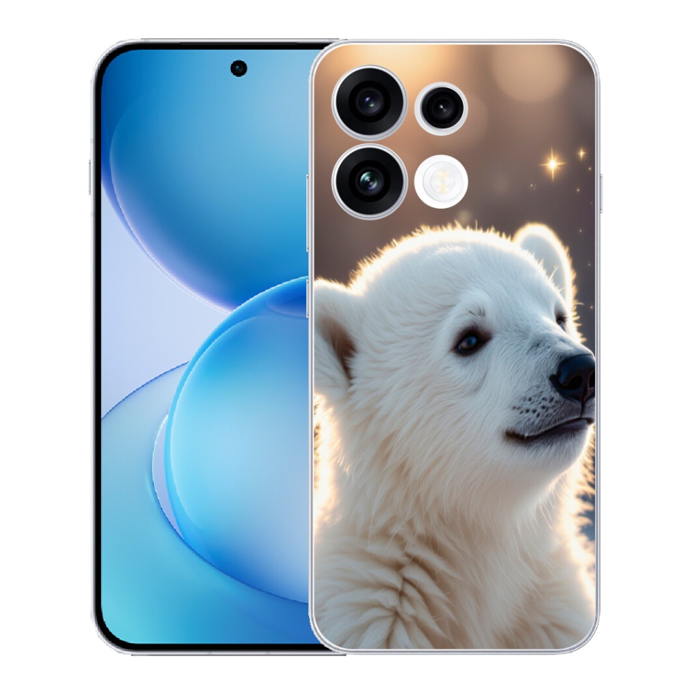 Gélový kryt mmCase na Oppo Reno 16 FS 5G - ľadový medveď