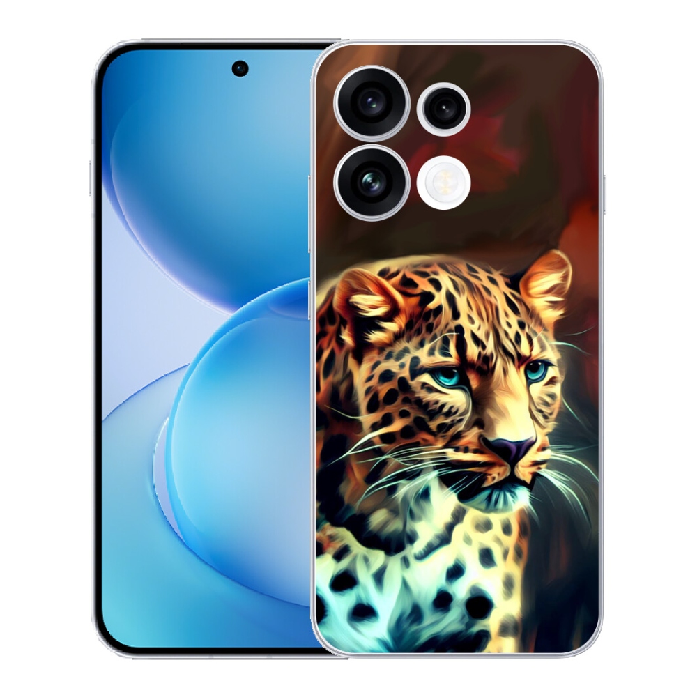 Gélový kryt mmCase na Oppo Reno 16 FS 5G - leopard
