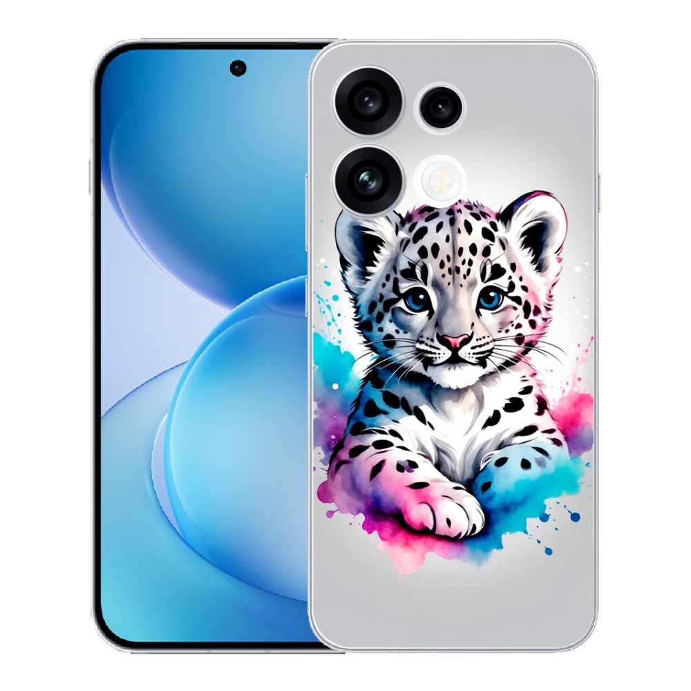 Gélový kryt mmCase na Oppo Reno 16 FS 5G - leopardej mláďa