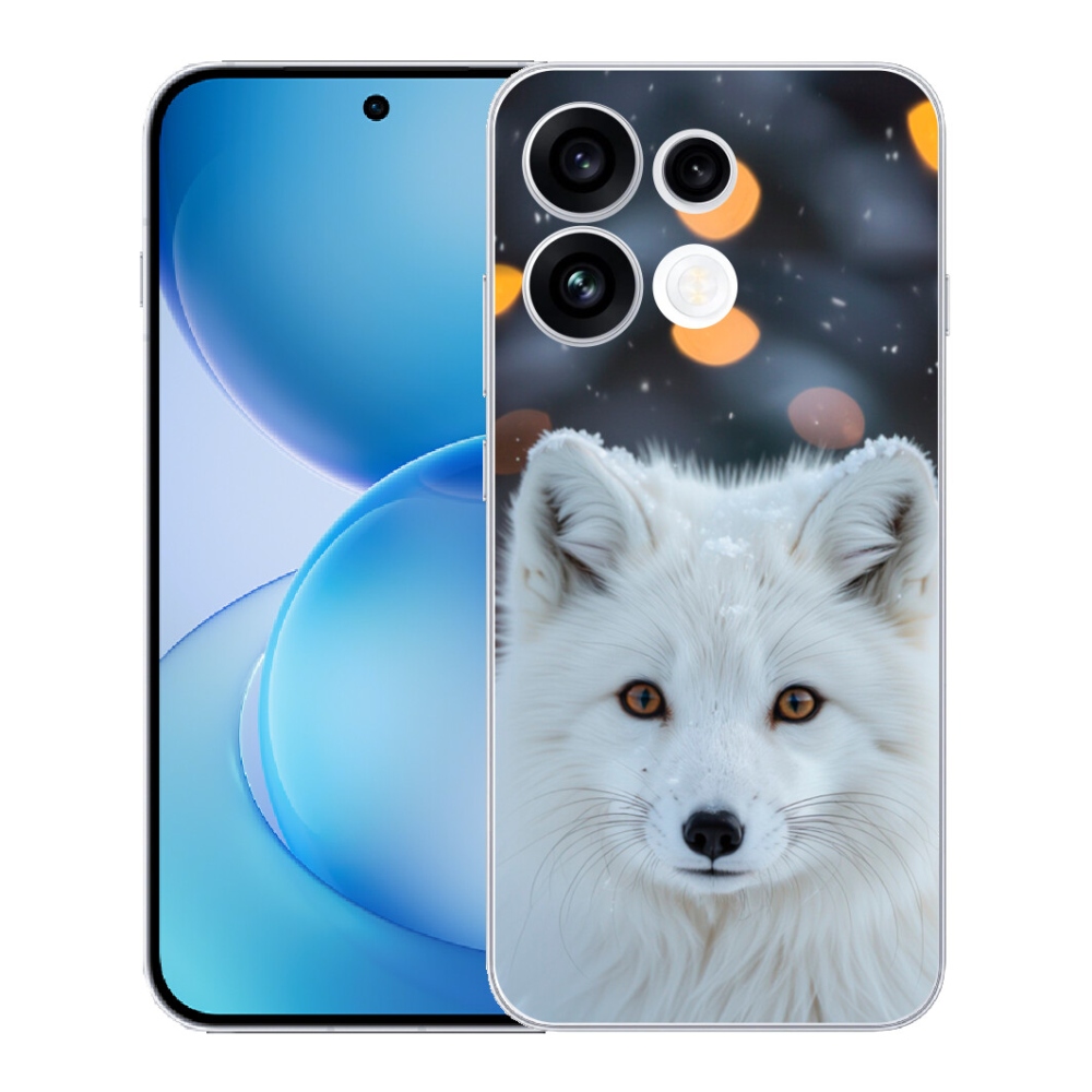 Gélový kryt mmCase na Oppo Reno 16 FS 5G - líška polárna