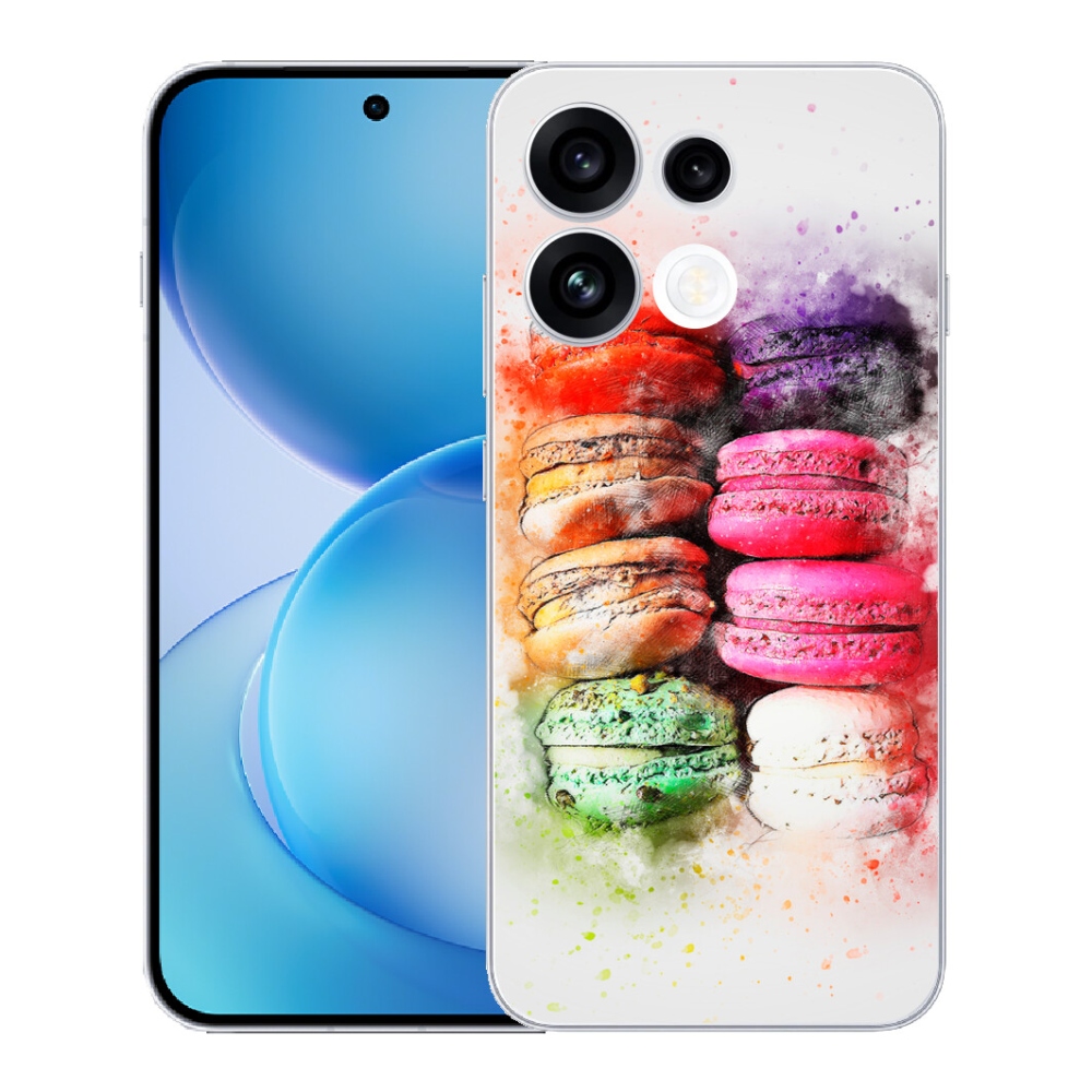 Gélový kryt mmCase na Oppo Reno 16 FS 5G - makrónky