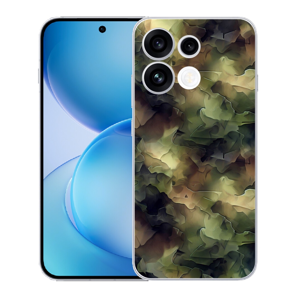 Gélový kryt mmCase na Oppo Reno 16 FS 5G - maskáčový vzor 10