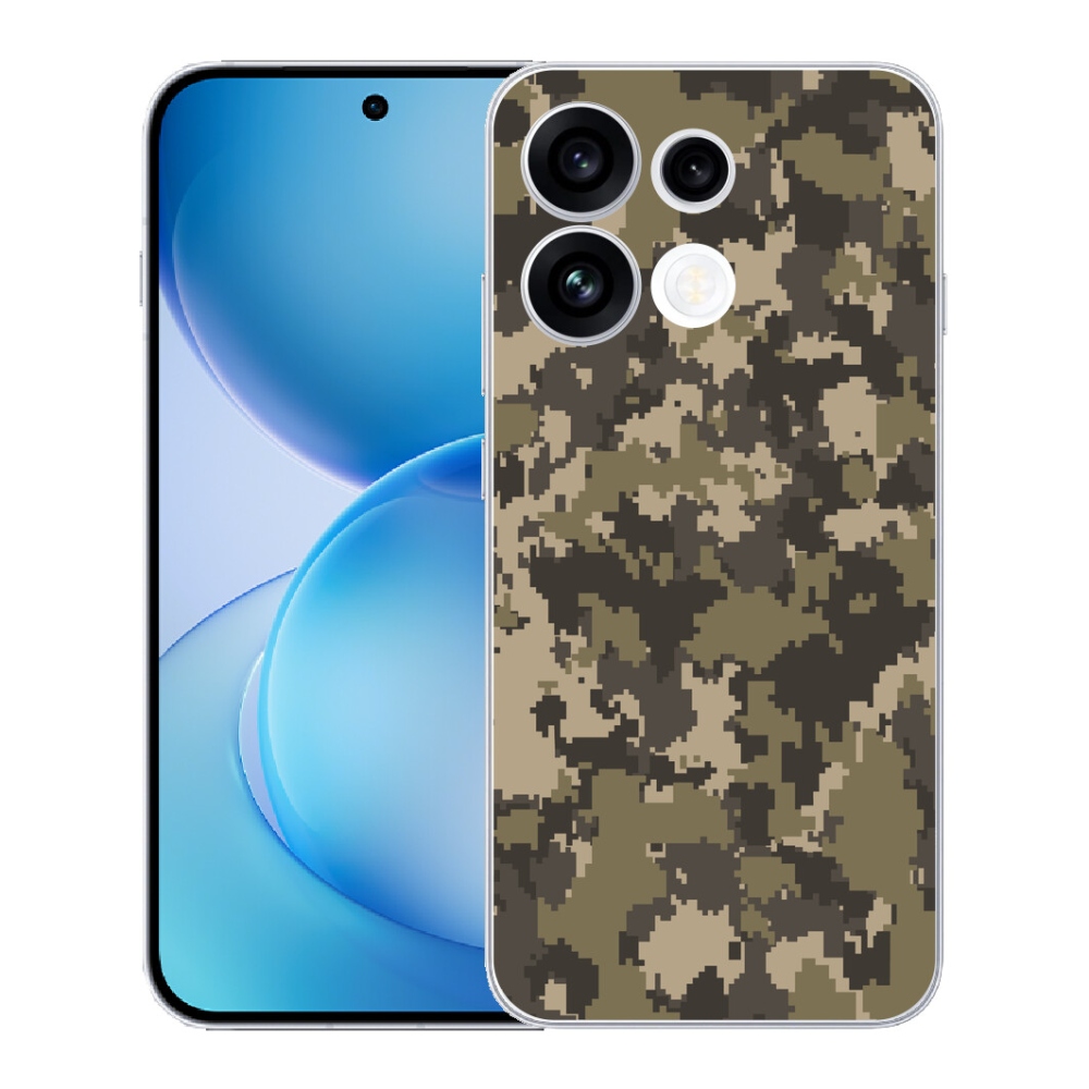 Gélový kryt mmCase na Oppo Reno 16 FS 5G - maskáčový vzor 12