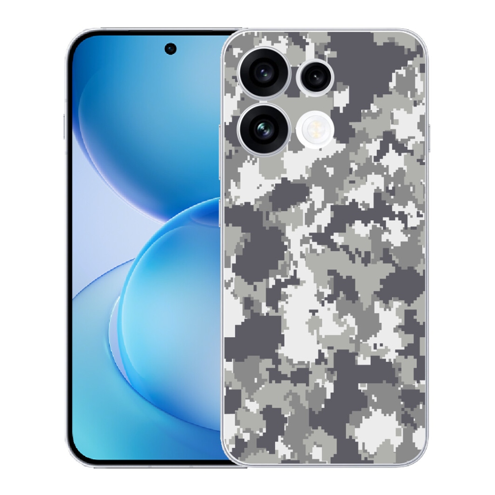 Gélový kryt mmCase na Oppo Reno 16 FS 5G - maskáčový vzor 2