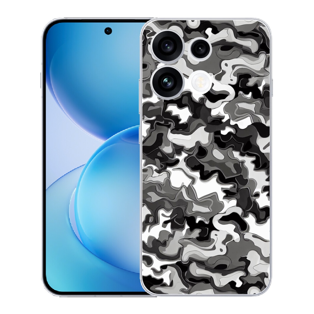 Gélový kryt mmCase na Oppo Reno 16 FS 5G - maskáčový vzor 3
