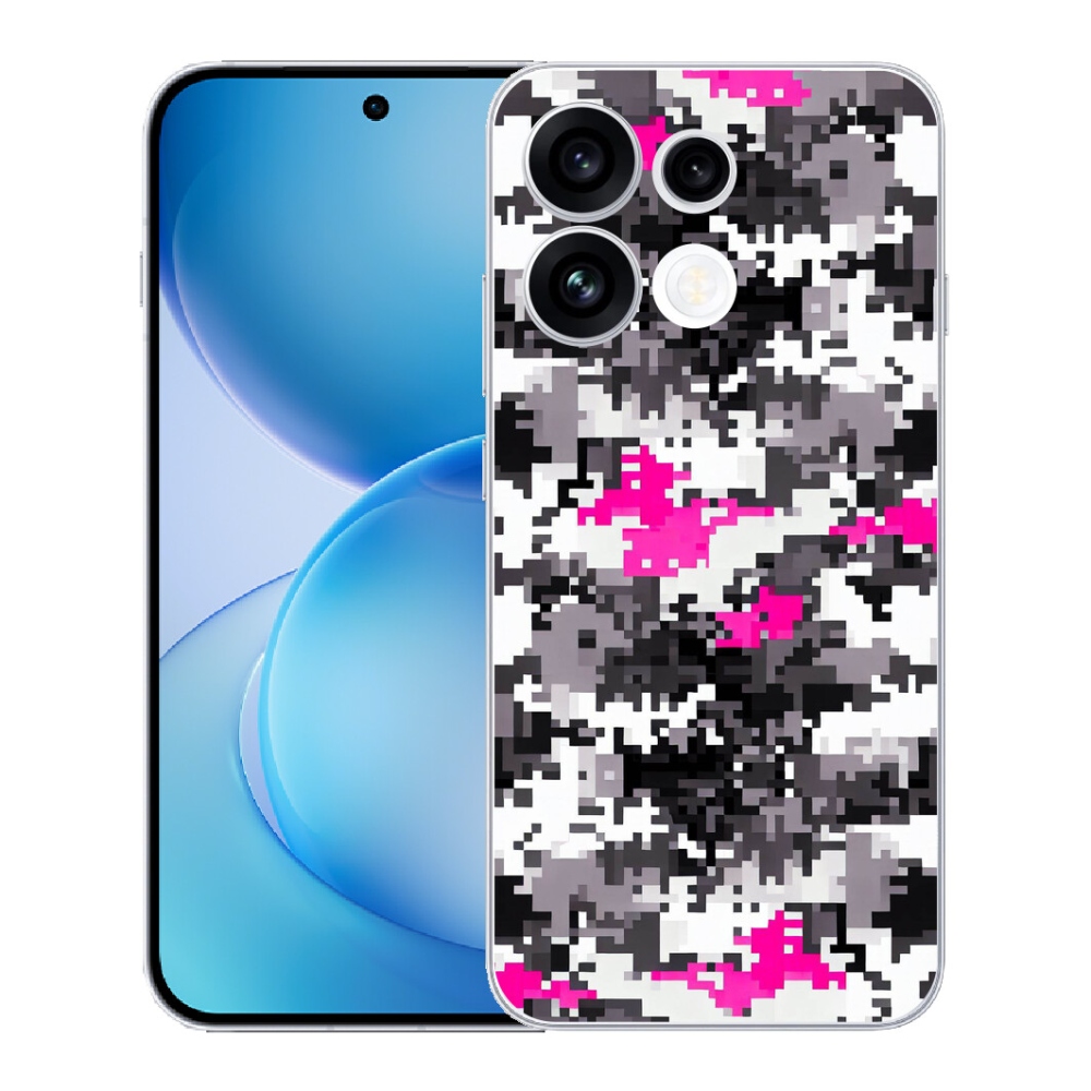 Gélový kryt mmCase na Oppo Reno 16 FS 5G - maskáčový vzor 4