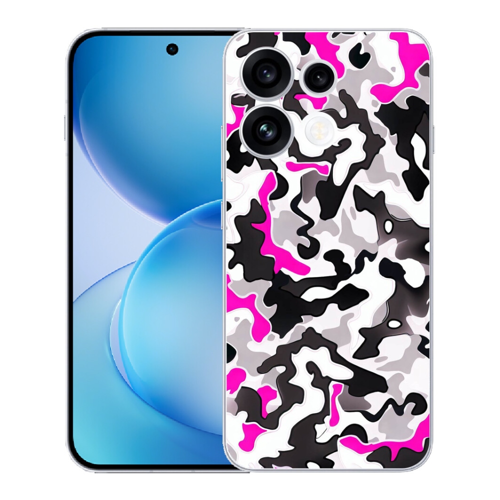 Gélový kryt mmCase na Oppo Reno 16 FS 5G - maskáčový vzor 5