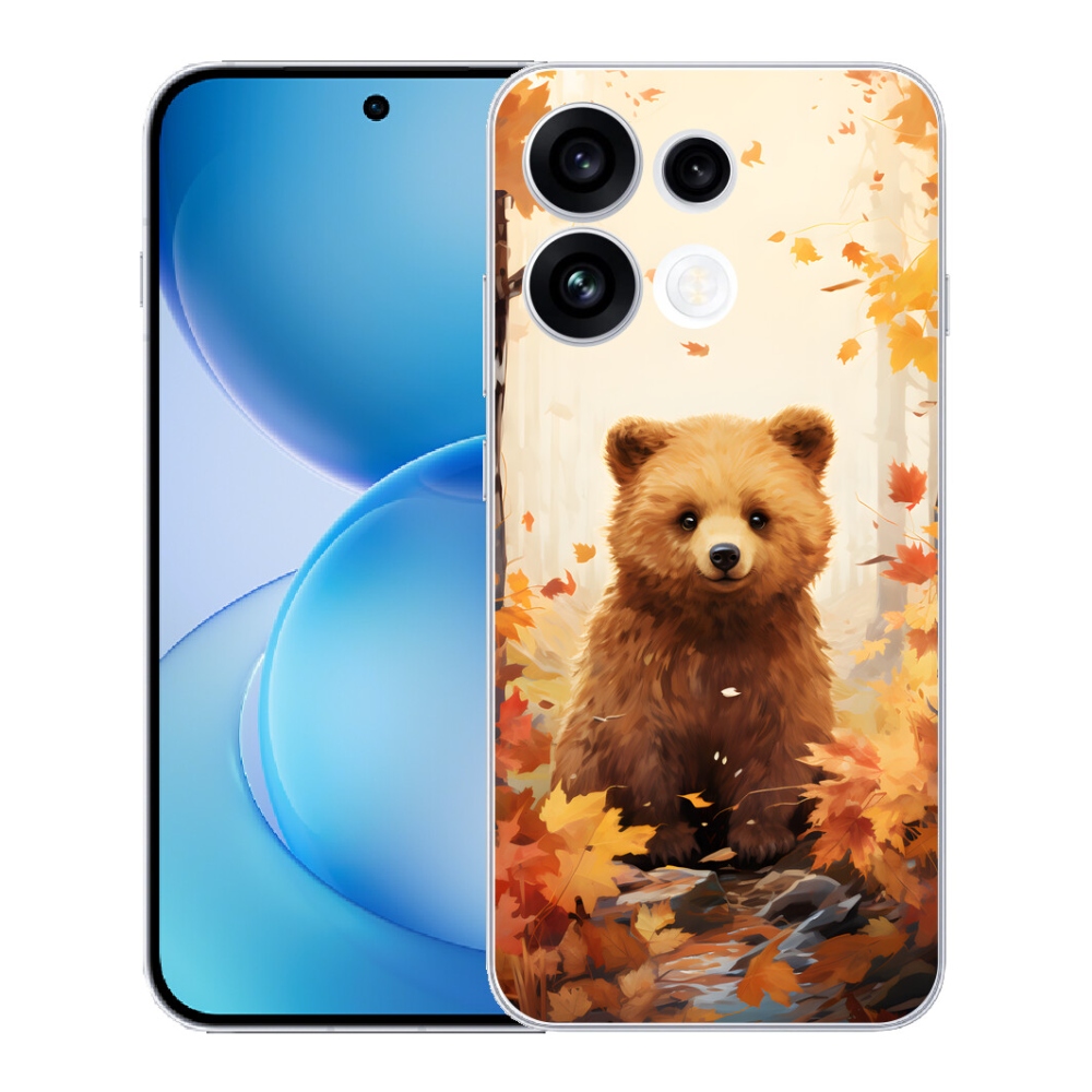 Gélový kryt mmCase na Oppo Reno 16 FS 5G - medveď v lese