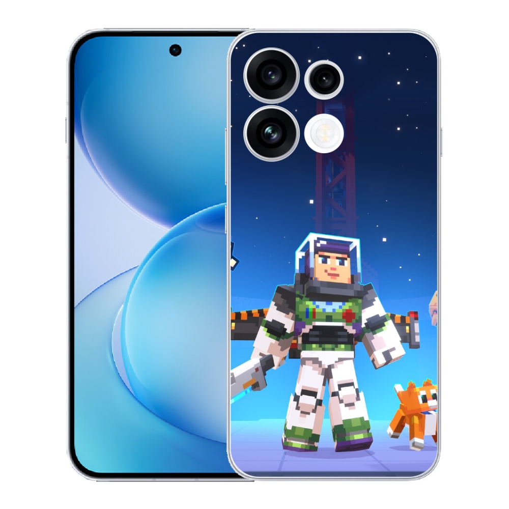 Gélový kryt mmCase na Oppo Reno 16 FS 5G - minecraft 2