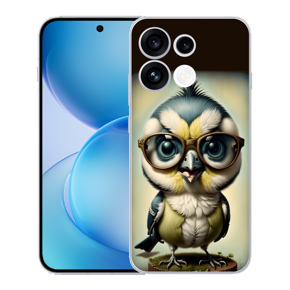Gélový kryt mmCase na Oppo Reno 16 FS 5G - mláďa s okuliarmi