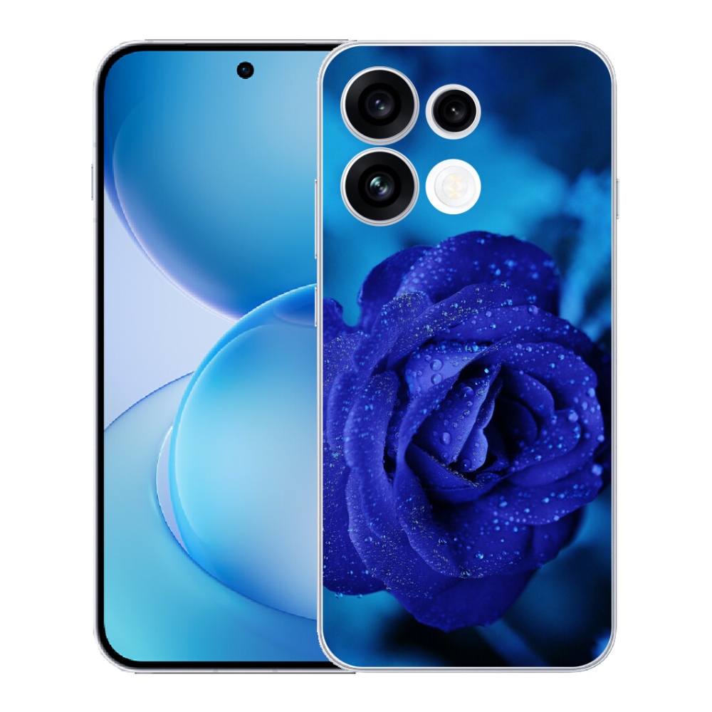 Gélový kryt mmCase na Oppo Reno 16 FS 5G - modrá ruža