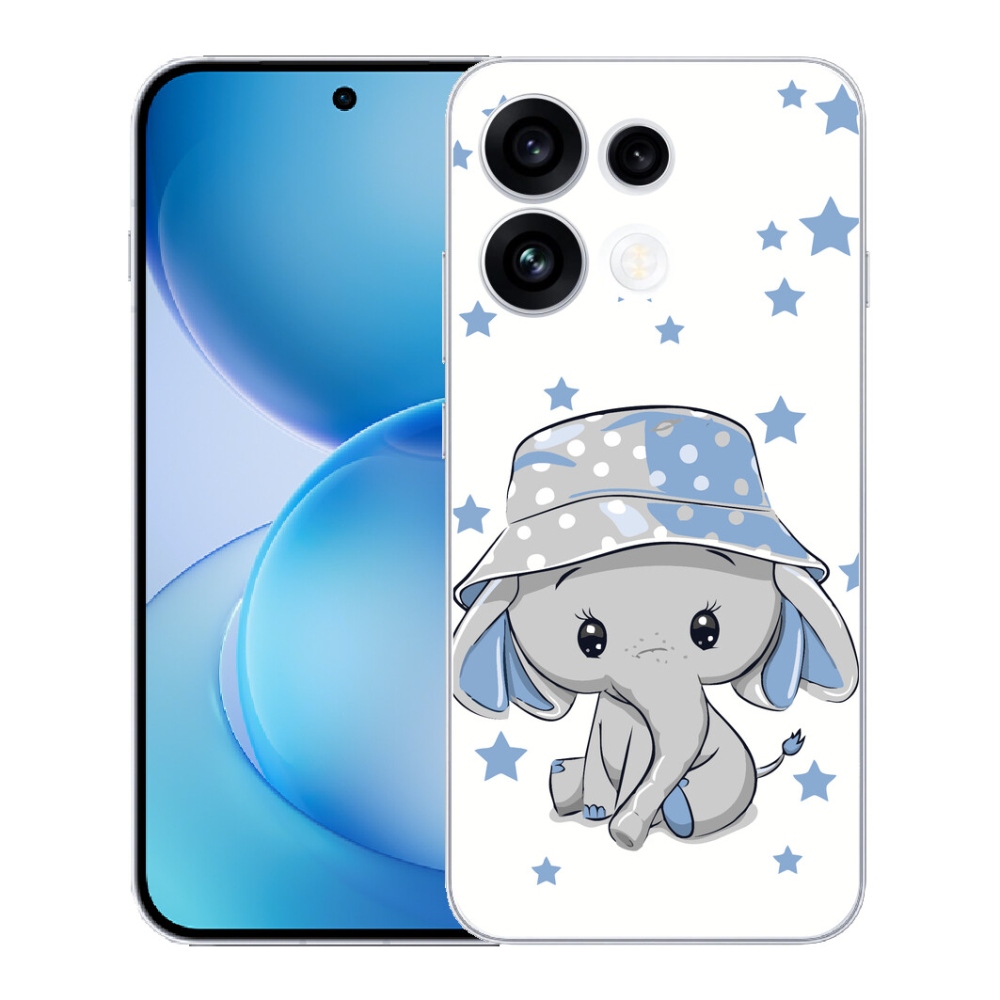 Gélový kryt mmCase na Oppo Reno 16 FS 5G - modrý slon