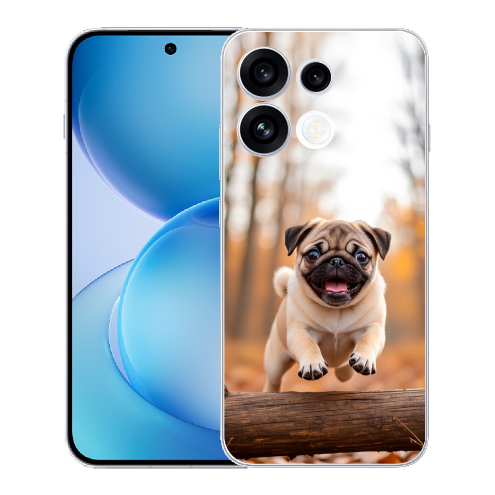 Gélový kryt mmCase na Oppo Reno 16 FS 5G - mops 2