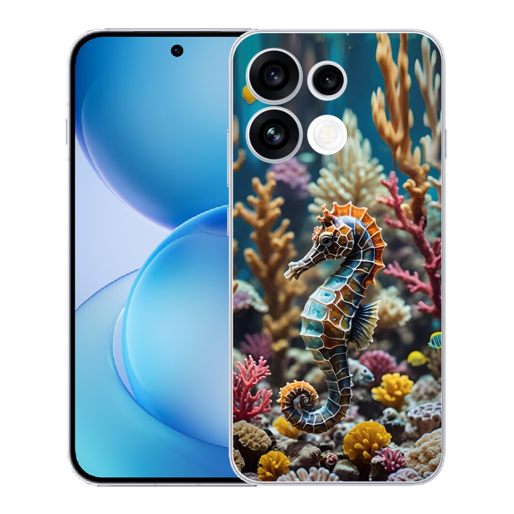 Gélový kryt mmCase na Oppo Reno 16 FS 5G - morský koník 2