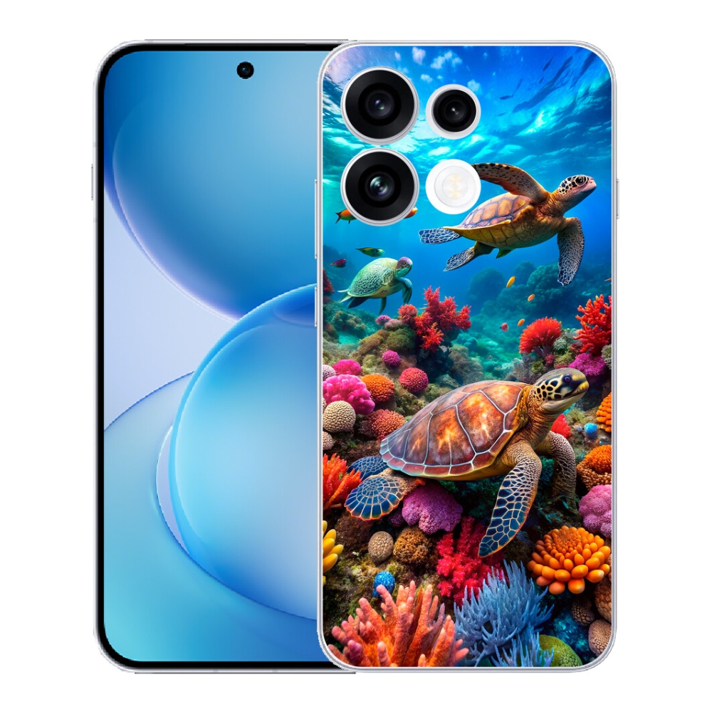 Gélový kryt mmCase na Oppo Reno 16 FS 5G - morský svet 2