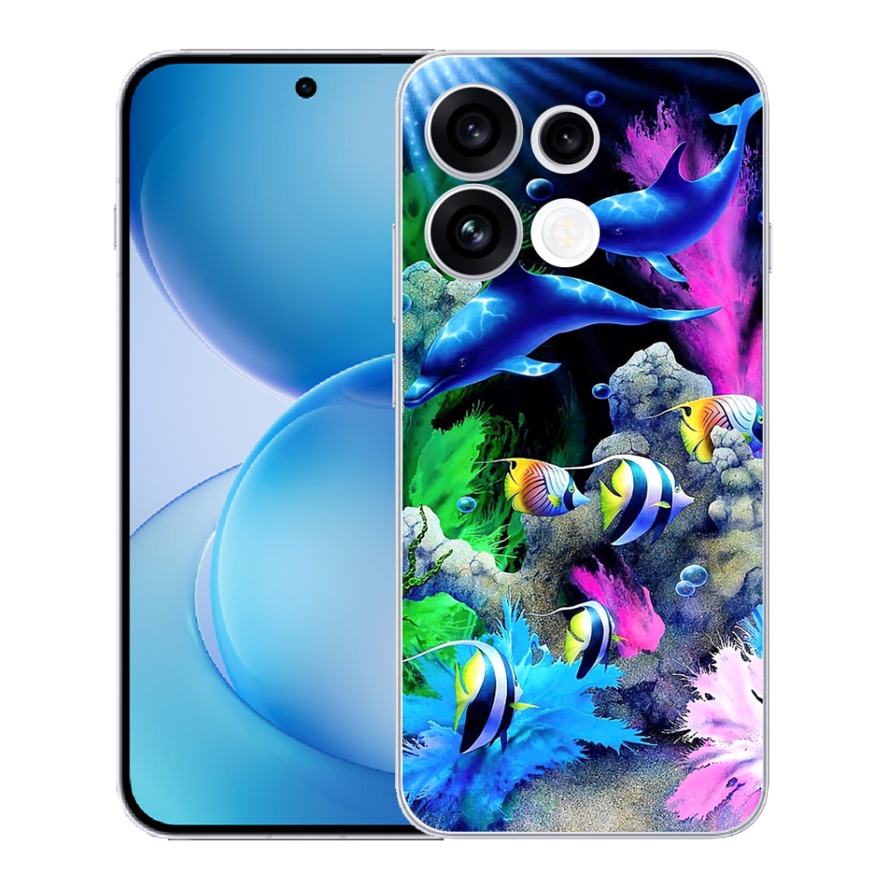 Gélový kryt mmCase na Oppo Reno 16 FS 5G - morský svet