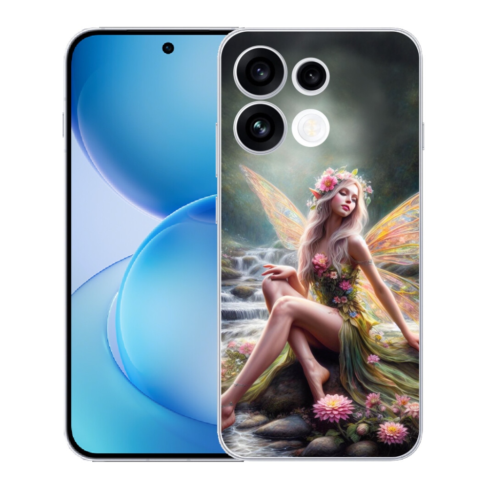 Gélový kryt mmCase na Oppo Reno 16 FS 5G - motýlia žena 1