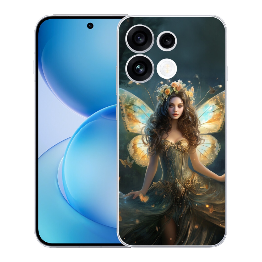 Gélový kryt mmCase na Oppo Reno 16 FS 5G - motýlia žena